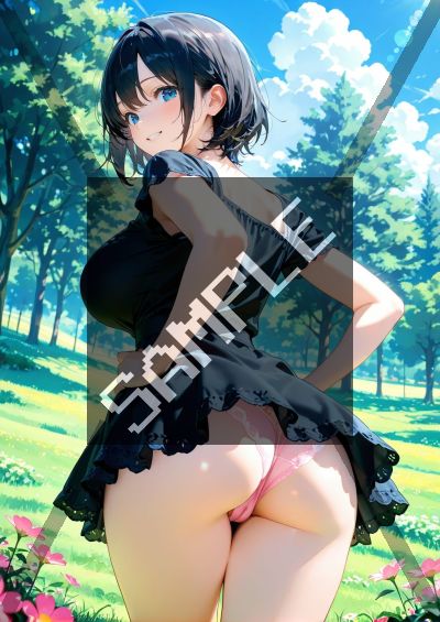 野外・露出のAIイラストポスター SG4168