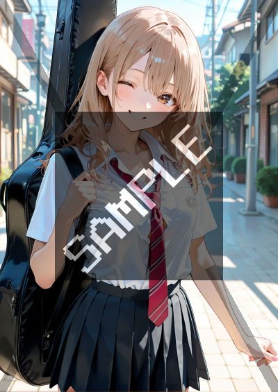 貧乳・微乳のAIイラストポスター SG4173