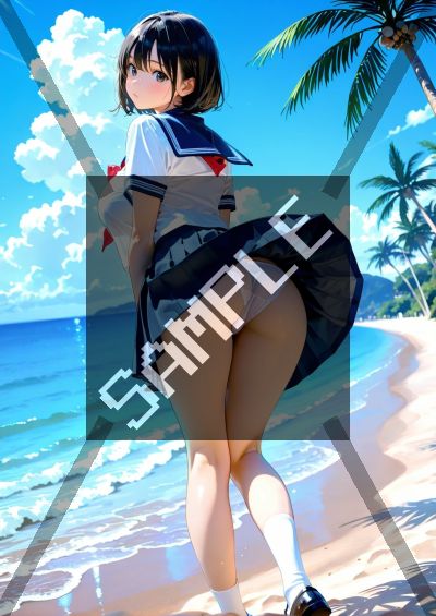 野外・露出のAIイラストポスター SG4208