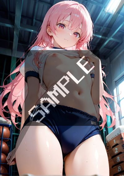 貧乳・微乳のAIイラストポスター SG4268