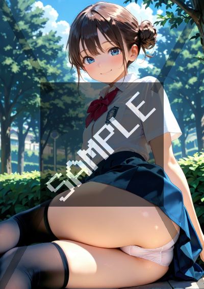 貧乳・微乳のAIイラストポスター SG4287