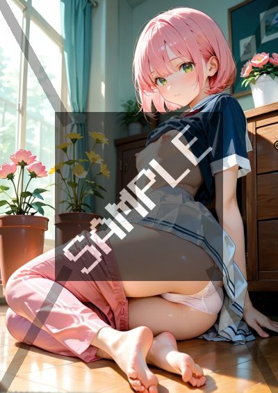 貧乳・微乳のAIイラストポスター SG4289