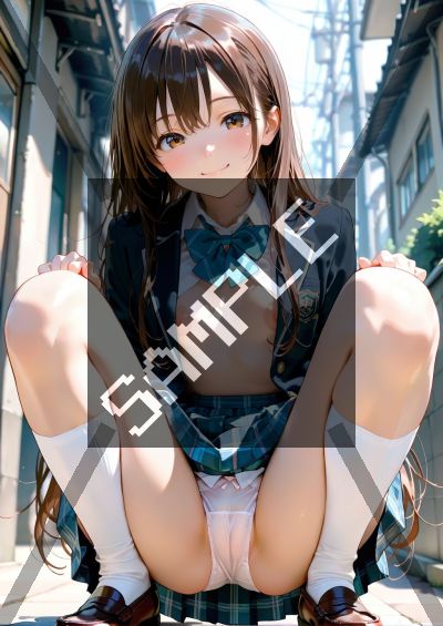 貧乳・微乳のAIイラストポスター SG4295