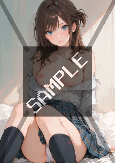 ミニスカのAIイラストポスター SG4544