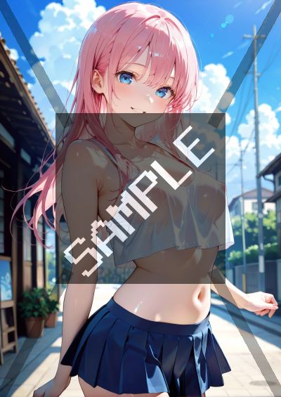 ミニスカのAIイラストポスター SG4839