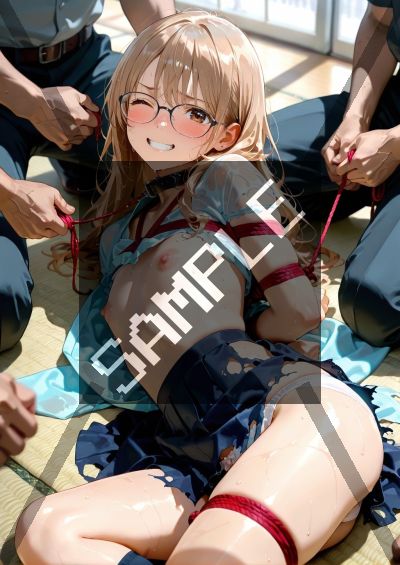 めがねのAIイラストポスター SG5963