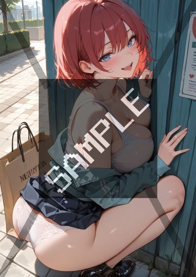 赤髪のAIイラストポスター SG6885