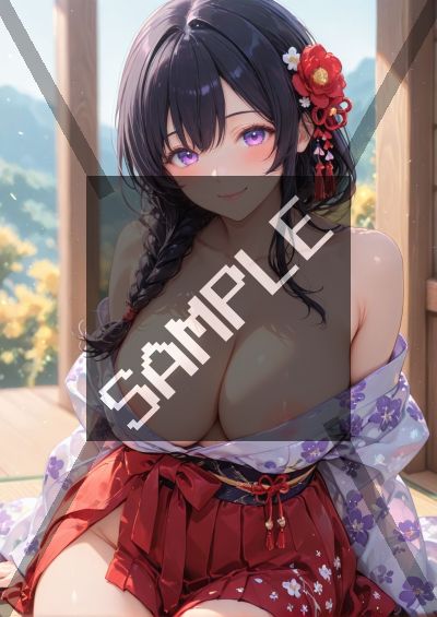 和服・浴衣のAIイラストポスター SG7076