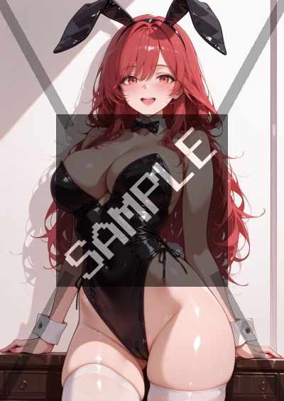 赤髪のAIイラストポスター SG7338