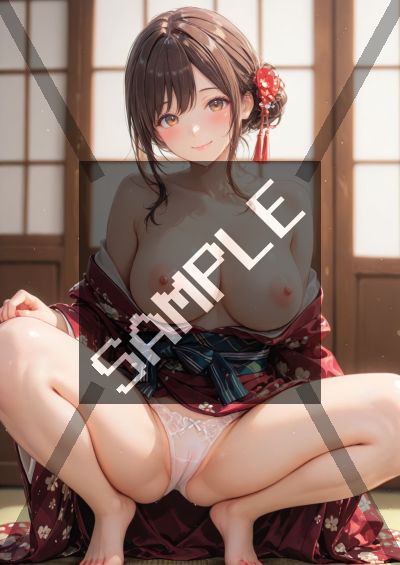 和服・浴衣のAIイラストポスター SG7465