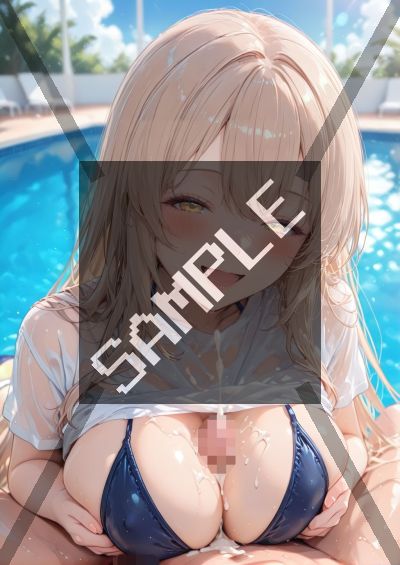 パイズリのAIイラストポスター SG9744