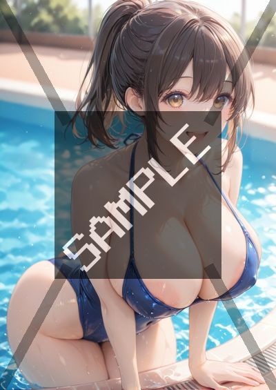 ぽっちゃりのAIイラストポスター SH0185