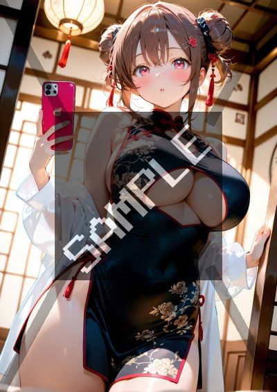 ぽっちゃりのAIイラストポスター SH0502