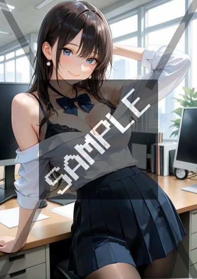 OLのAIイラストポスター SH1381