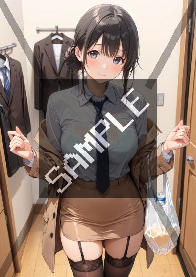 OLのAIイラストポスター SH1624