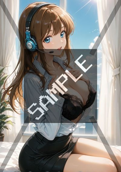 OLのAIイラストポスター SH3105